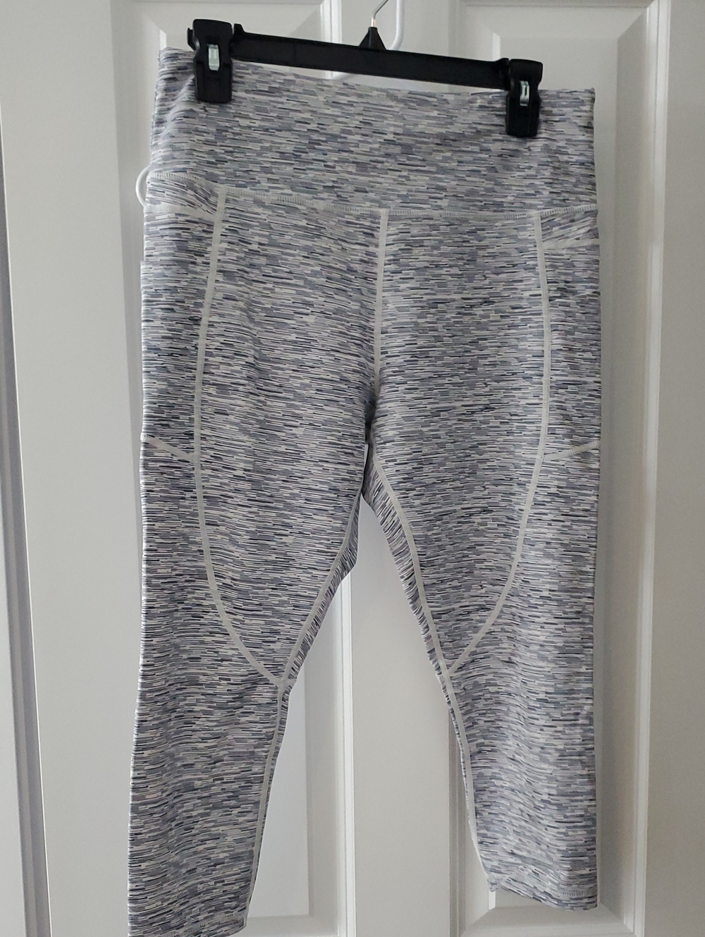 Women’s Space-Dye Grey High-Waist Leggings